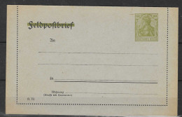 Kaartbrief  Met Germania 60Pf Met Het Woord Feldpostbrief  Doorstreept - German Occupation