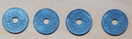 4 PIÈCES: 20 CENTIMES (1941(VINGT)  , 1941, 1942, 1943 ETAT FRANÇAIS) - 20 Centimes