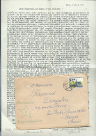 Lac De Tchecoslovaquie écrite En Espéranto - VOYAGEE VERS LA FRANCE EN 1973  - Mald 12814 - Lettres & Documents