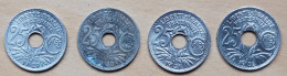 4 PIÈCES: 25 CENTIMES (1929, 1930, 1931, 1932) - 25 Centimes