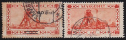 Saar    -     Michel   -  142/143      -    O     -     Gestempelt - Used Stamps