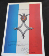 DOCUMENT GOUVERNEMENTAL DES ANCIEN COMBATTANT - OPERATIONS DE SECURITE ET DE MAINTIEN DE L'ORDRE EN AFRIQUE DU NORD 1957 - Documents