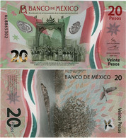 MEXICO        20 Pesos       Comm.       P-W132       6.1.2021       UNC  [sign. Esquivel - Prefix AJ] - Mexico