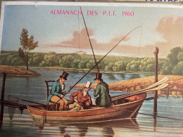 CALENDRIER ALMANACH DES POSTES  1960 / CHASSE ET PECHE - Grand Format : 1941-60