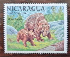 NICARAGUA Ours, Bear, Oso, Tragen. Yvert N° 1504** Neuf Sans Charnière MNH - Beren