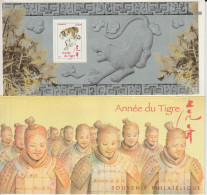 2010 - BLOC SOUVENIR N°47 ** MNH - ANNEE CHINOISE TIGRE - AVEC CARTE PROTECTION - Souvenir Blocks & Sheetlets