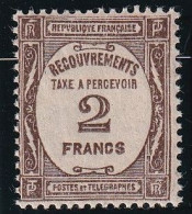 France Taxe N°62 - Neuf ** Sans Charnière - TB - 1859-1959 Nuovi