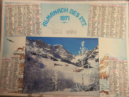CALENDRIER ALMANACH DES POSTES  1971 / CRETES BLANCHES - Big : 1961-70