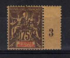 Guinée - Française  _ 75c  Millésimes' ( 1893 )  1 Seul Timbre  N° 12 - Altri & Non Classificati