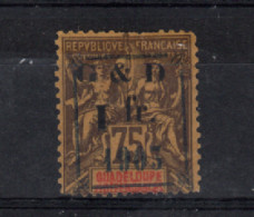 Guadeloupe  _ 75c  Surchargé  (1903 )  Bleu  N° 53Vi - Autres & Non Classés