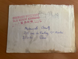 FRANCE - COURRIER DETERIORE LETTRE ACCIDENT AEROPOSTALE 29-01-88 - Storia Postale