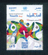 EGYPT / 2021 / UN / INTERNATIONAL YOUTH DAY / MNH / VF - Neufs