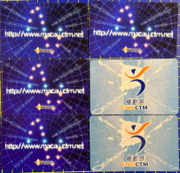 LOT OF 6 "CYBERCTM" CARDS, USED, VERY FINE AND CLEAN. CLEARING STOCK, PLEASE LOOK AT THE PICTURES. - Macao