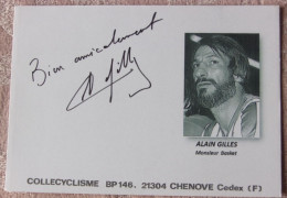 Alain GILLES - Signé / Hand Signed / Dédicace Authentique / Autographe - Basketball