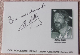 Alain GILLES - Signé / Hand Signed / Dédicace Authentique / Autographe - Pallacanestro