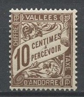 ANDORRE 1938 TAXE N° 18 ** Neuf MNH Superbe  C 12 € - Neufs