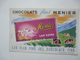 VIEUX PAPIERS - BUVARD : CHOCOLATS FINS MENIER - Chocolat