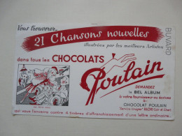 VIEUX PAPIERS - BUVARD : CHOCOLATS POULAIN - Chocolat