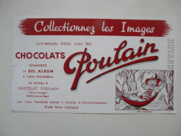 VIEUX PAPIERS - BUVARD : CHOCOLATS POULAIN - Chocolat