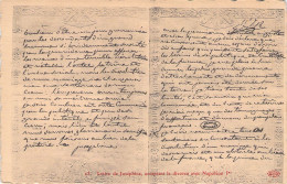 NAPOLEON - Lettre De Josephine Acceptant Le Divorce Avec Napoleon - Carte Postale Ancienne - Historische Figuren