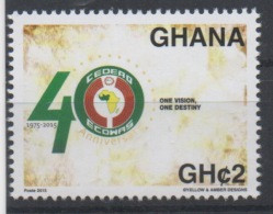 Ghana 2015 Emission Commune Joint Issue CEDEAO ECOWAS 40 Ans 40 Years - Ghana (1957-...)