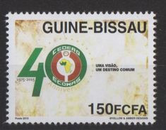 Guiné Bissau Guinea Guinée 2015 Emission Commune Joint Issue CEDEAO ECOWAS 40 Ans 40 Years - Guinea-Bissau