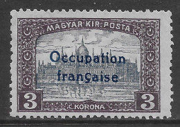 Ungheria Hungary 1919 Arad Occupation Francaise 2kr Mi N.23 MH * - Foreign Occupations