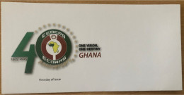 Ghana 2015 Scarce FDC Premier Jour Emission Commune Joint Issue CEDEAO ECOWAS 40 Ans 40 Years - Ghana (1957-...)