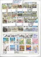 ALDERNEY E CAYMAN ISLANDS ʘ 1984/1998, Francobolli Su Frammento, 4 Serie Complete - Collections (sans Albums)