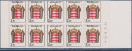 Carnet N°1 Armoiries Stylisées, 10 Timbres à 2f20 Neufsérie Courante N°1613 - Carnets