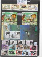 NAZIONI VARIE ** 1986/1996, 5 Serie Complete + 8 BLOCCHI FOGLIETTO. Animali Vari - Collections (sans Albums)