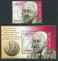 ICELAND  2002 Laxness Birth Centenary Used.  Michel 1003 + Block 30 - Usati