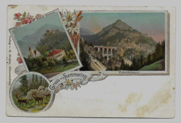 Semmering Ruine Klamm ,Viadukt Weinzöttlwand Ca.1895y.   G270 - Semmering