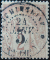 R2141/106 - 1886/1887 - COLONIES FRANÇAISES - COCHINCHINE - N°2 Oblitéré - Gebruikt