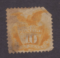 USA 1869: Eagle & Shield Yellow 10c Cutted Corner & 1930 Kansas City Northwestern Railroad $ 25 Ticket - Equateur