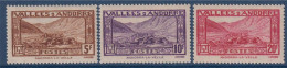 Vue D'Andorre La Vieille 3 Valeurs N°43 44 45 Neufs Sans Gomme - Unused Stamps