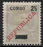 Portuguese Congo – 1910 King Carlos Overprinted REPUBLICA And CONGO - Congo Portugais