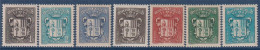 Armoiries Des Vallées 7 Valeurs N° 47, 48, 51, 55, 57, 58 Et 59 Neufs Sans Gomme - Unused Stamps