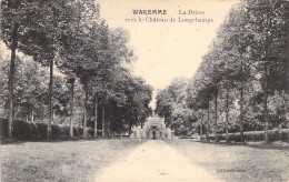 BELGIQUE - WAREMME - La Drève Vers Le Château De Longchamps - Carte Postale Ancienne - Otros & Sin Clasificación