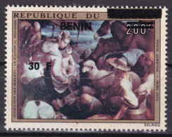 BENIN 1993 MICHEL 560 30F /200F Val 25€ - ADORATION DES BERGERS LE BASSAN SHEEP - OVERPRINTED OVERPRINT SURCHARGE MNH - Bénin – Dahomey (1960-...)