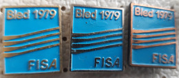 World Rowing  Championship Bled 1979 FISA SLOVENIA Ex Yugoslavia Pins - Aviron