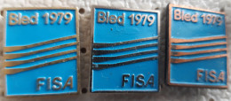 World Rowing  Championship Bled 1979 FISA SLOVENIA Ex Yugoslavia Pins - Canottaggio