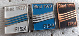 World Rowing  Championship Bled 1979 FISA SLOVENIA Ex Yugoslavia Pins - Remo