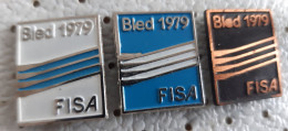 World Rowing  Championship Bled 1979 FISA SLOVENIA Ex Yugoslavia Pins - Rudersport