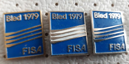 World Rowing  Championship Bled 1979 FISA SLOVENIA Ex Yugoslavia Pins - Rowing