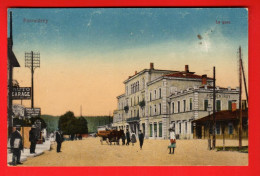 KAS-21  La Gare De  Porrentruy Attelages  ANIME.  Cachet 1920 Circulé Vers Delémont - Delémont