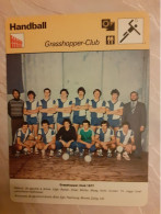 Fiche Rencontre Handball  Grasshopper Club - Pallamano