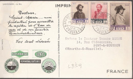 L359 Carte Plasmarine Onyl De Saint Marin En 1951 - Covers & Documents
