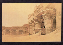 CPM Reproduction - FACADE OF THE PRONAOS OF THE TEMPLE OF EDFOU - Lithograph By David Roberts - Edfu