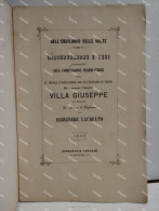 Italy Book Architettura TESI Alla Commissione SCUOLA APPLICAZIONE INGEGNERI TORINO  Villa Giuseppe Mondovì 1869 - Alte Bücher